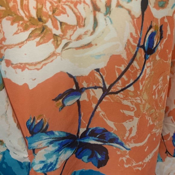 Status by Chenault Peach Floral Kimono - Picture 4 of 7